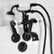Kingston Brass Tub Wall Mount Clawfoot Tub Faucet with Hand Shower, Matte Black KS229PXMB - alternate 2